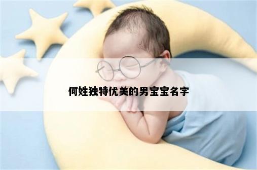 何姓独特优美的男宝宝名字